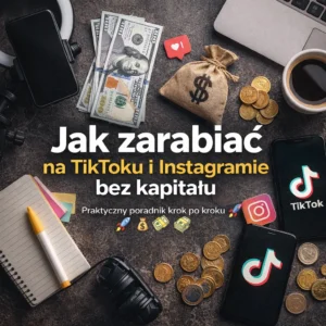 Jak zarabiać na TikToku i Instagramie bez kapitału - okładka e-booka